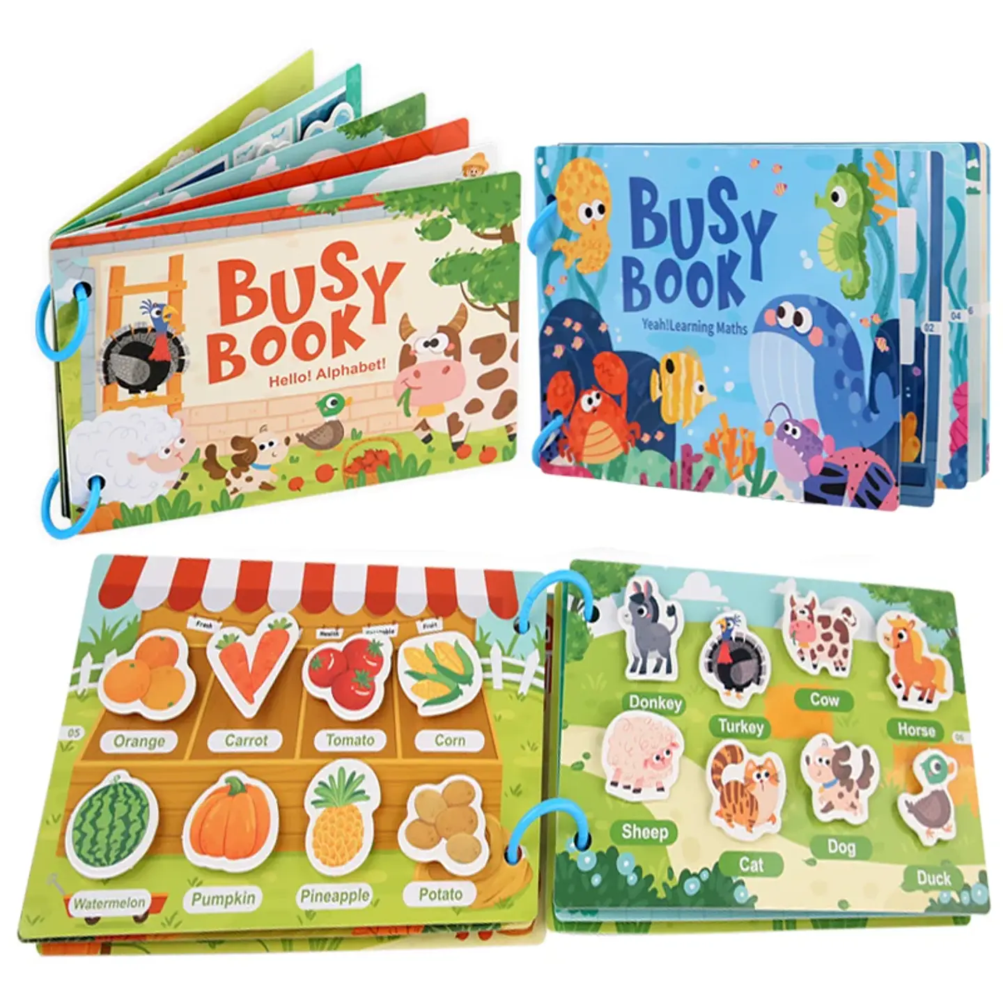 Reusable Scene Sticker Book  Montessori Learning Activity for Kids 1