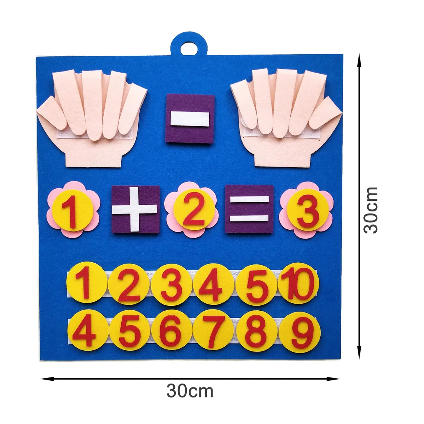 Felt Finger Numbers Math Toy  Montessori Counting Game for Kids 6