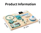 Wooden Montessori Busy Board 9 in 1 Sensory Activity Board for Toddlers - Thumbnail 14