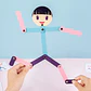 DIY Stick Figure Puzzle Board Montessori Fine Motor Learning Game - Thumbnail 17