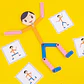 DIY Stick Figure Puzzle Board Montessori Fine Motor Learning Game - Thumbnail 21