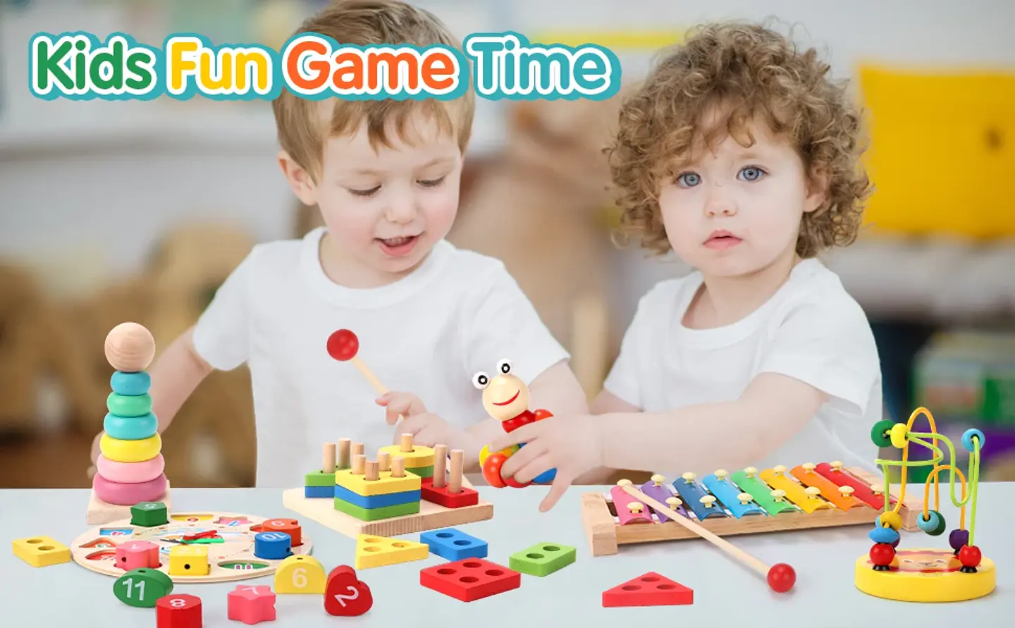 3D Wooden Puzzle for Kids Montessori Early Learning Educational Toy 26