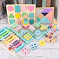 3D Wooden Puzzle for Kids Montessori Early Learning Educational Toy - Thumbnail 32