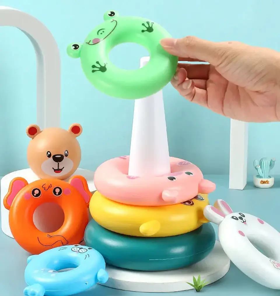 Baby Stacking Cups Montessori Educational Bath & Beach Toy 11