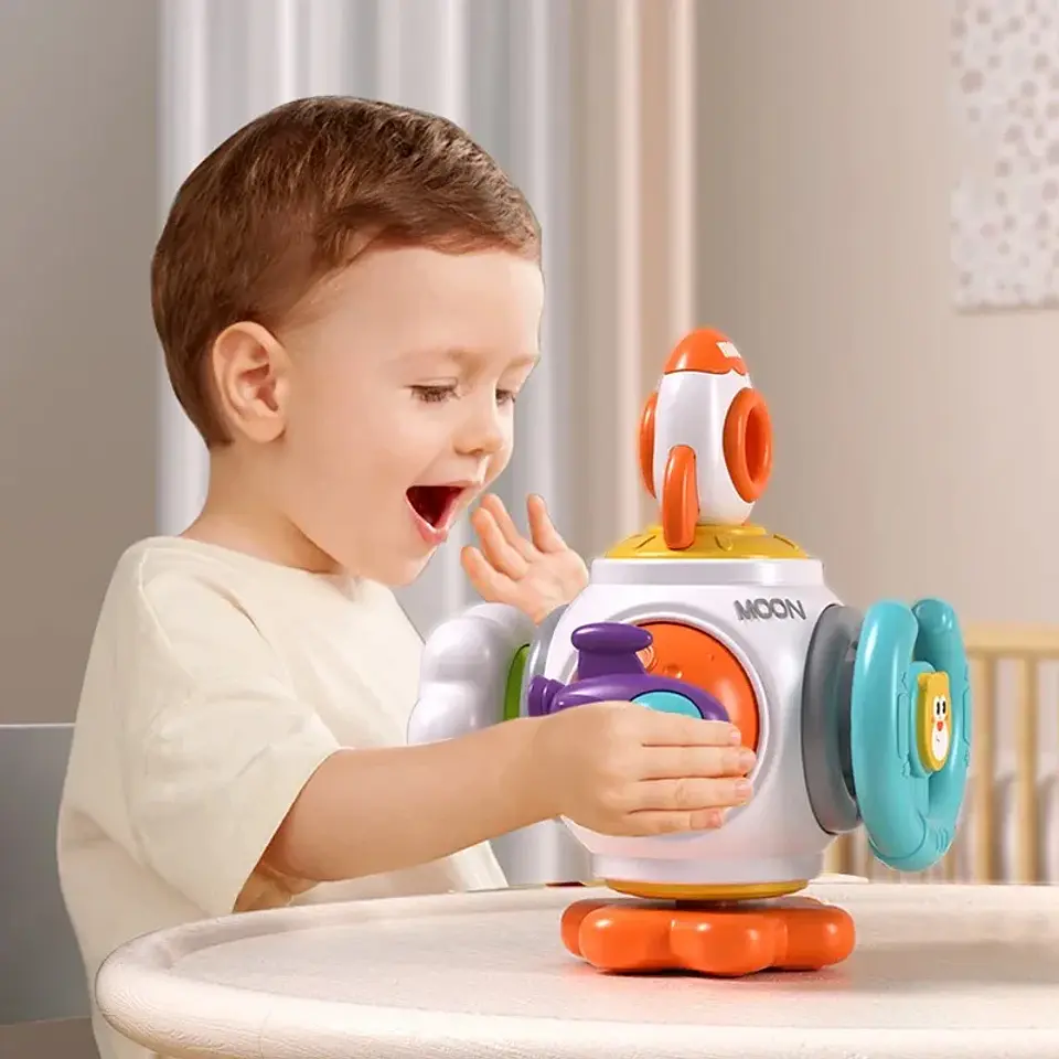 Montessori Busy Cube Fine Motor Activity Toy for Toddlers 1