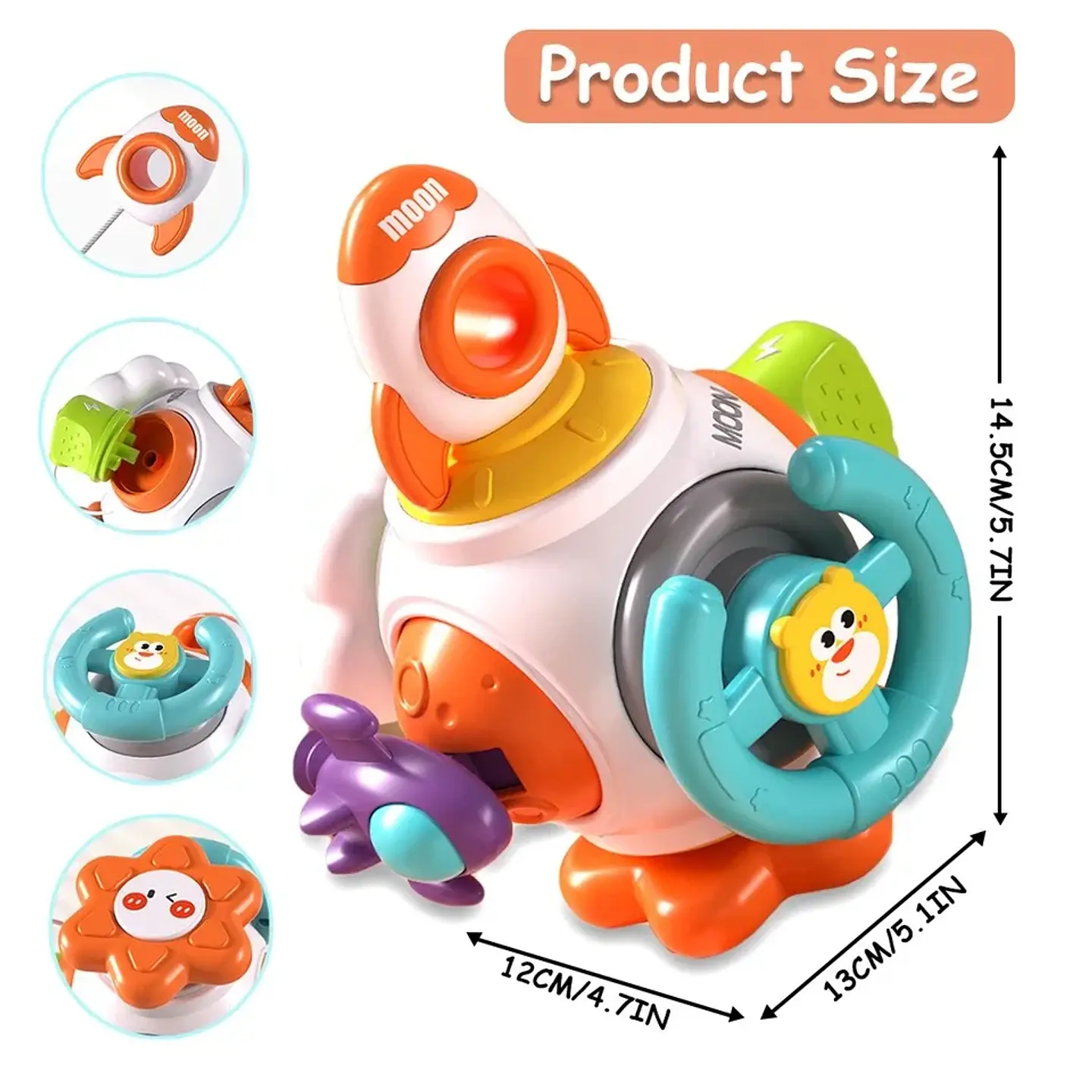 Montessori Busy Cube Fine Motor Activity Toy for Toddlers 5