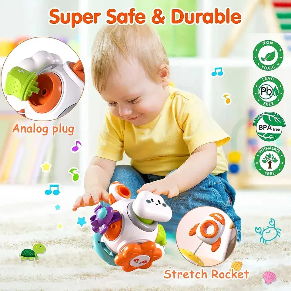 Montessori Busy Cube Fine Motor Activity Toy for Toddlers 16