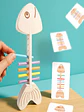 Wooden Balance Game  Montessori Color Matching & Fine Motor Toy - Thumbnail 5
