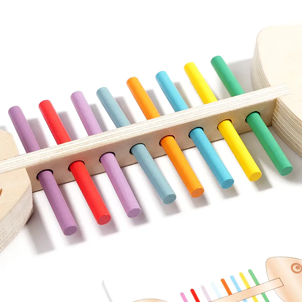 Wooden Balance Game  Montessori Color Matching & Fine Motor Toy 6