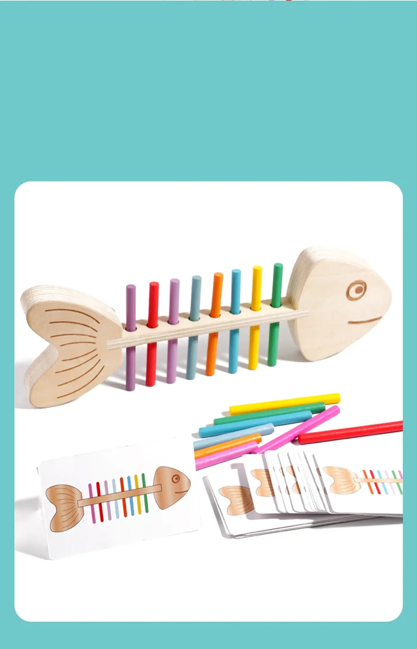 Wooden Balance Game  Montessori Color Matching & Fine Motor Toy 7