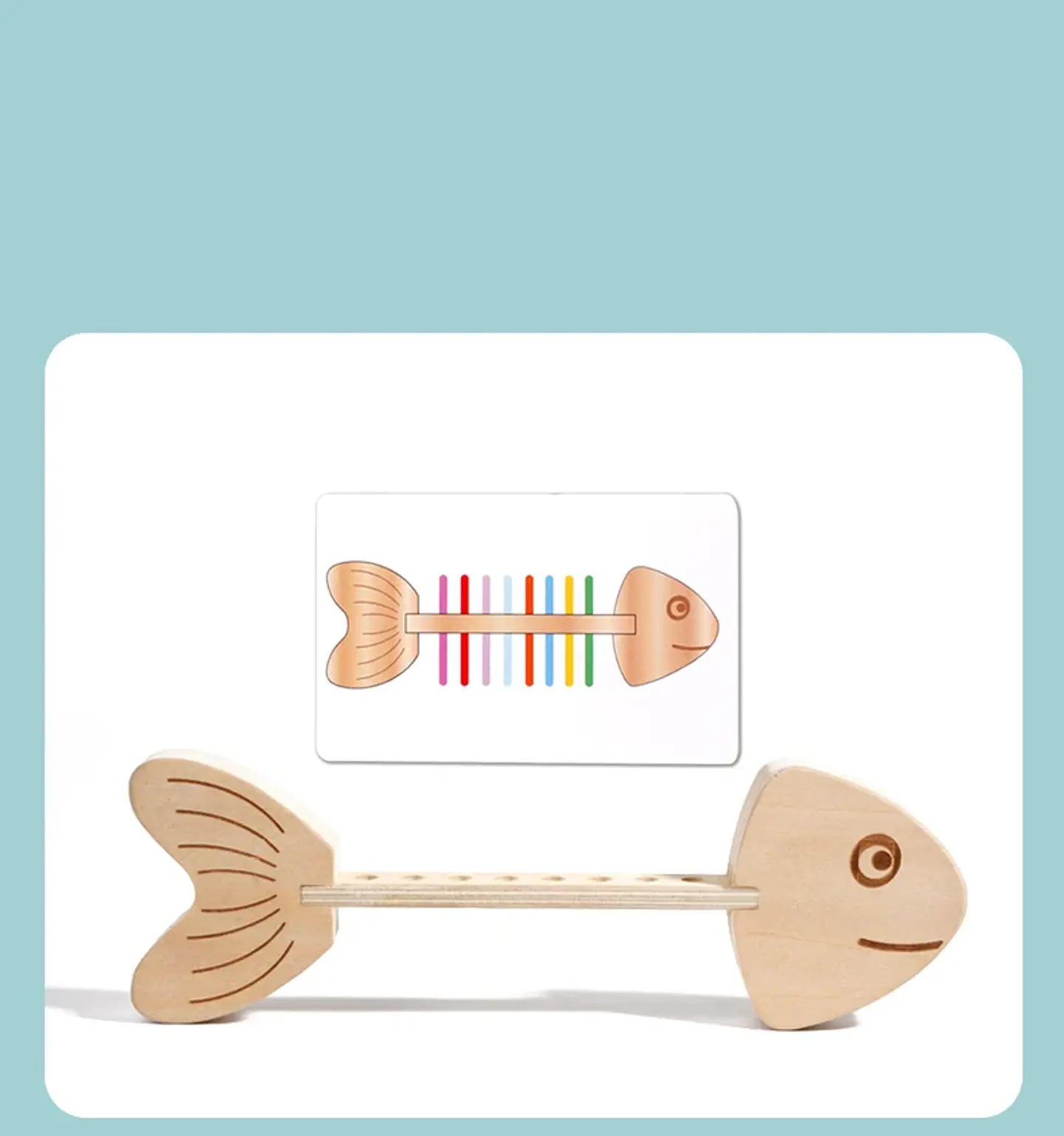 Wooden Balance Game  Montessori Color Matching & Fine Motor Toy 8