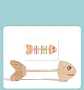 Wooden Balance Game  Montessori Color Matching & Fine Motor Toy - Thumbnail 8