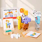 Animal Stacking Balance Toy  Montessori Wooden Shape Matching Game - Thumbnail 2