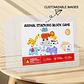 Animal Stacking Balance Toy  Montessori Wooden Shape Matching Game - Thumbnail 10