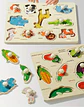 Wooden Geometry Puzzle Board Montessori Shape Matching Toy for Toddlers - Thumbnail 15