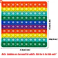 Rainbow Math Pop Board – 1-200 Counting Silicone Fidget Educational Toy for Kids - Thumbnail 2