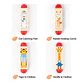 Wooden Animal Spin Puzzle Rotating Shape Matching Educational Toy for Kids - Thumbnail 4