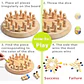 Wooden Memory Matching Game Montessori Color Sensory Chess Toy for Kids - Thumbnail 5