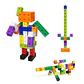 100-Piece Math Linking Cubes Educational Counting & Stacking Blocks for Kids - Thumbnail 4