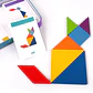Wooden Tangram Puzzle Montessori Building Blocks Learning Game - Thumbnail 3