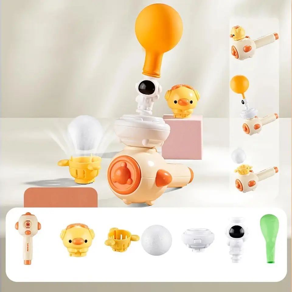 Breathing Exercise Toy Montessori 3-in-1 Blowing Ball & Whistle Sensory Toy 2