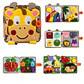 Felt Busy Book Montessori Giraffe Quiet Book for Fine Motor Skills - Thumbnail 6