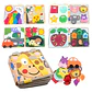 Felt Busy Book Montessori Giraffe Quiet Book for Fine Motor Skills - Thumbnail 7