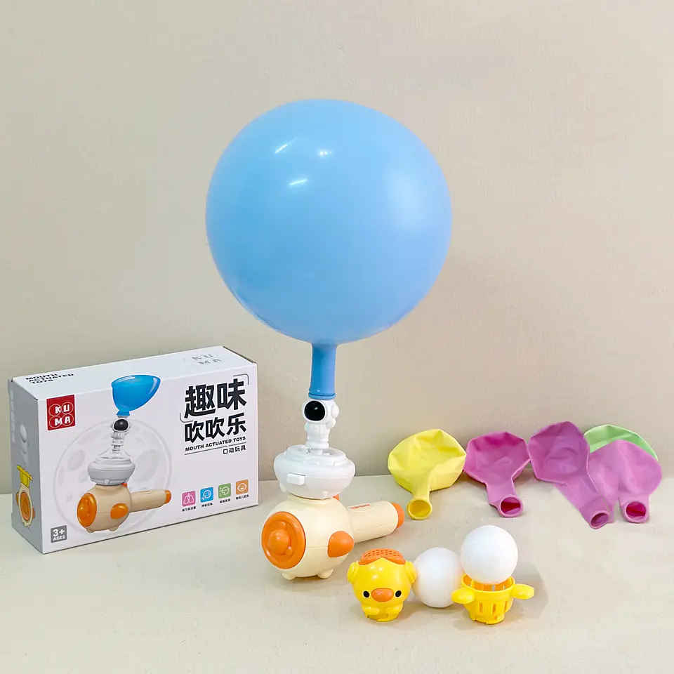 Breathing Exercise Toy Montessori 3-in-1 Blowing Ball & Whistle Sensory Toy 5