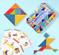 Wooden Tangram Puzzle Montessori Building Blocks Learning Game - Thumbnail 10