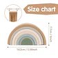 Silicone Building Blocks – Montessori Rainbow Soft Stacking Toy for Babies - Thumbnail 4