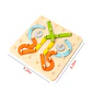 Wooden Geoboard  Montessori Geometric Pegboard Construction Puzzle for Kids - Thumbnail 9