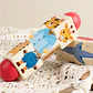 Wooden Animal Spin Puzzle Rotating Shape Matching Educational Toy for Kids - Thumbnail 13