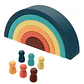 Silicone Building Blocks – Montessori Rainbow Soft Stacking Toy for Babies - Thumbnail 13