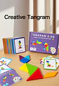 Wooden Tangram Puzzle Montessori Building Blocks Learning Game - Thumbnail 22