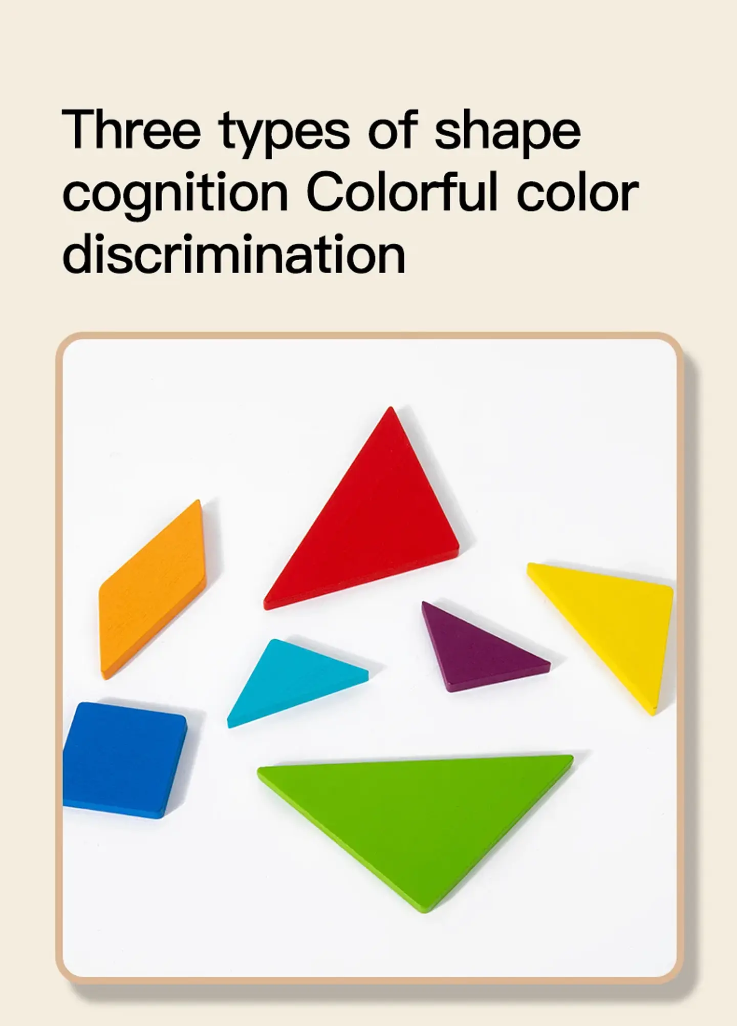 Wooden Tangram Puzzle Montessori Building Blocks Learning Game 23