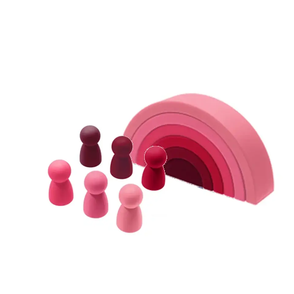 Silicone Building Blocks – Montessori Rainbow Soft Stacking Toy for Babies 18