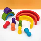 Silicone Building Blocks – Montessori Rainbow Soft Stacking Toy for Babies - Thumbnail 25