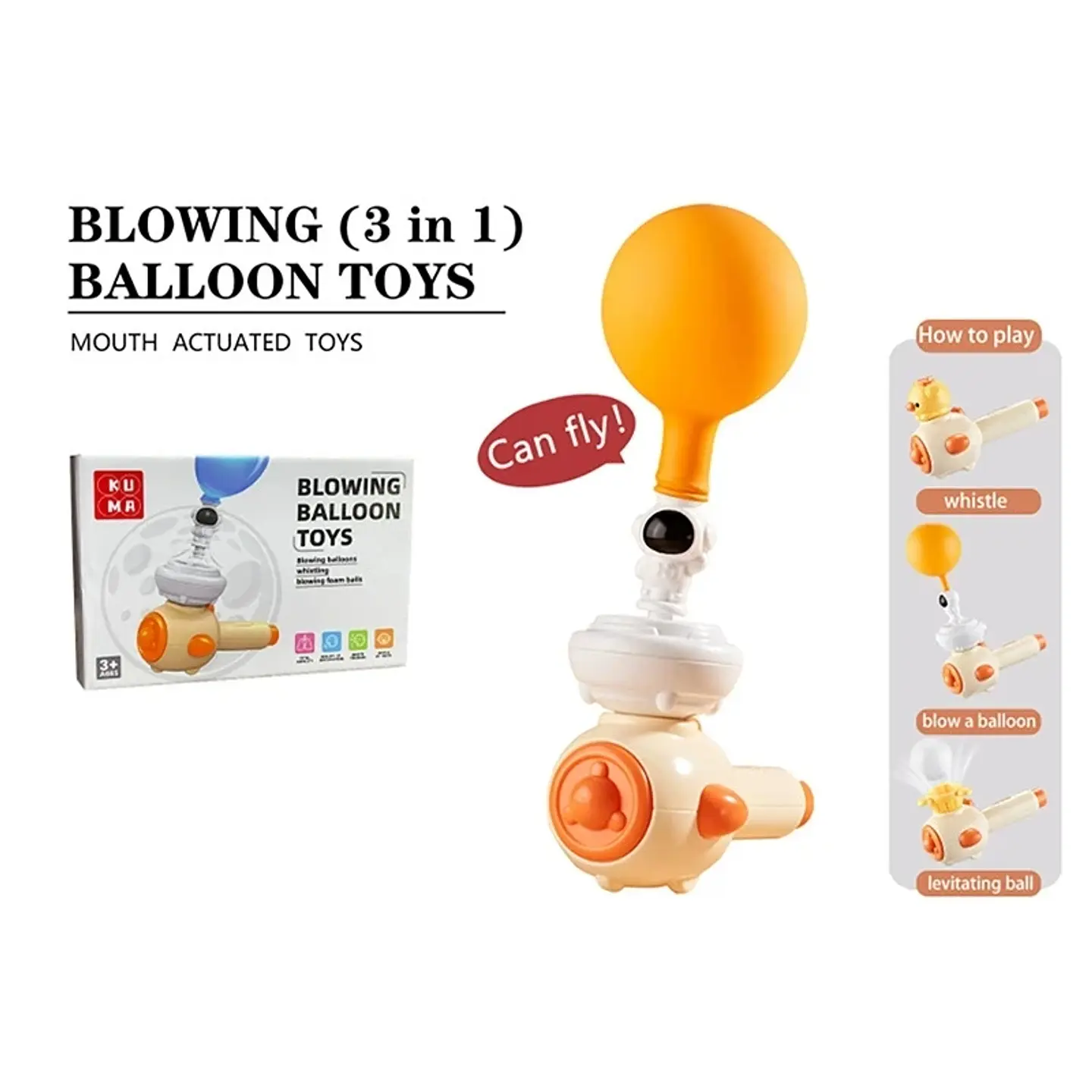 Breathing Exercise Toy Montessori 3-in-1 Blowing Ball & Whistle Sensory Toy 28