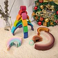 Silicone Building Blocks – Montessori Rainbow Soft Stacking Toy for Babies - Thumbnail 35