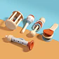 Ensemble d'instruments de musique en bois pour bébés – Lot de 5 jouets musicaux sensoriels Montessori pour enfants - vignette 3