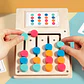 Montessori Wooden Color Matching Game Logic & Memory Board for Kids - thumbnail 1