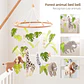 Wooden Baby Crib Mobile Felt Forest Animal Hanging Mobile for Newborns - thumbnail 3