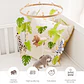 Wooden Baby Crib Mobile Felt Forest Animal Hanging Mobile for Newborns - thumbnail 4