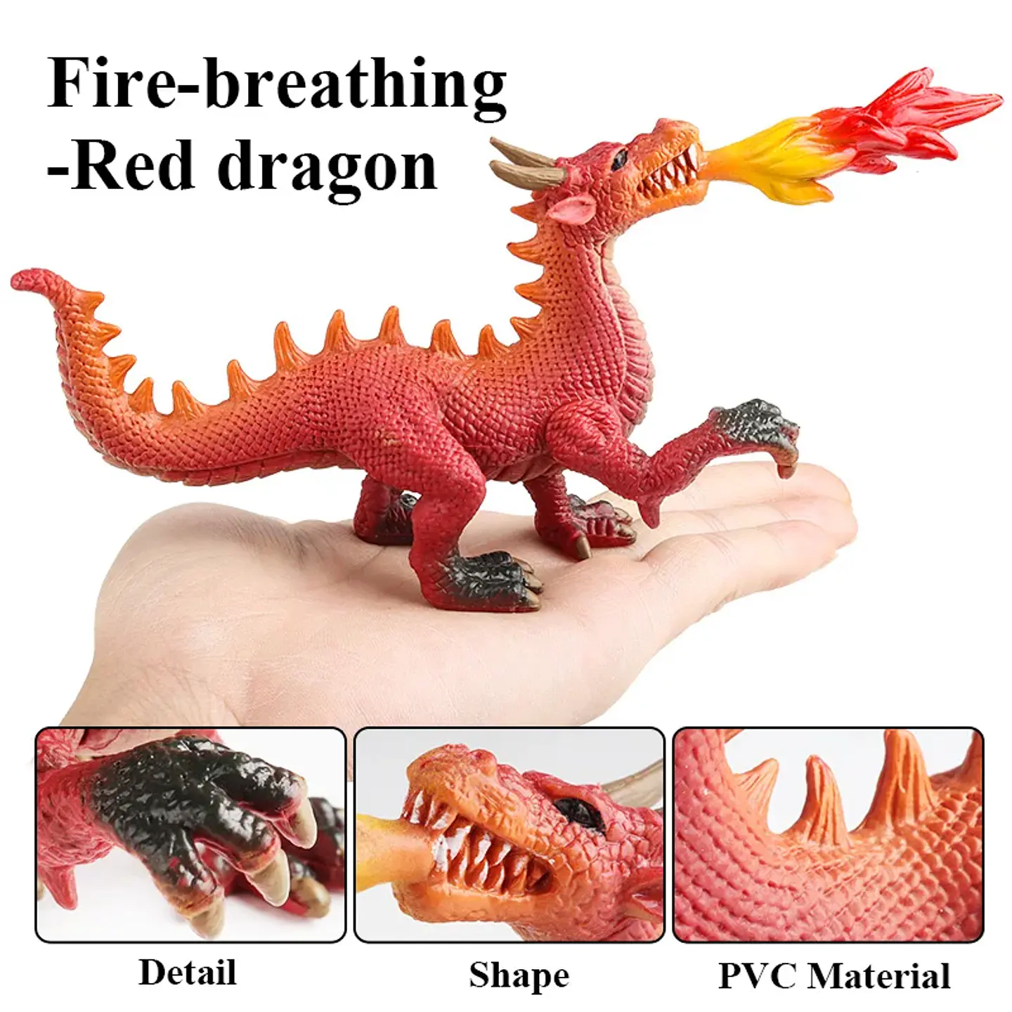 Oenux – Figurines de dragon et de phénix mythiques : modèles de créatures fantastiques en PVC pour enfants 3