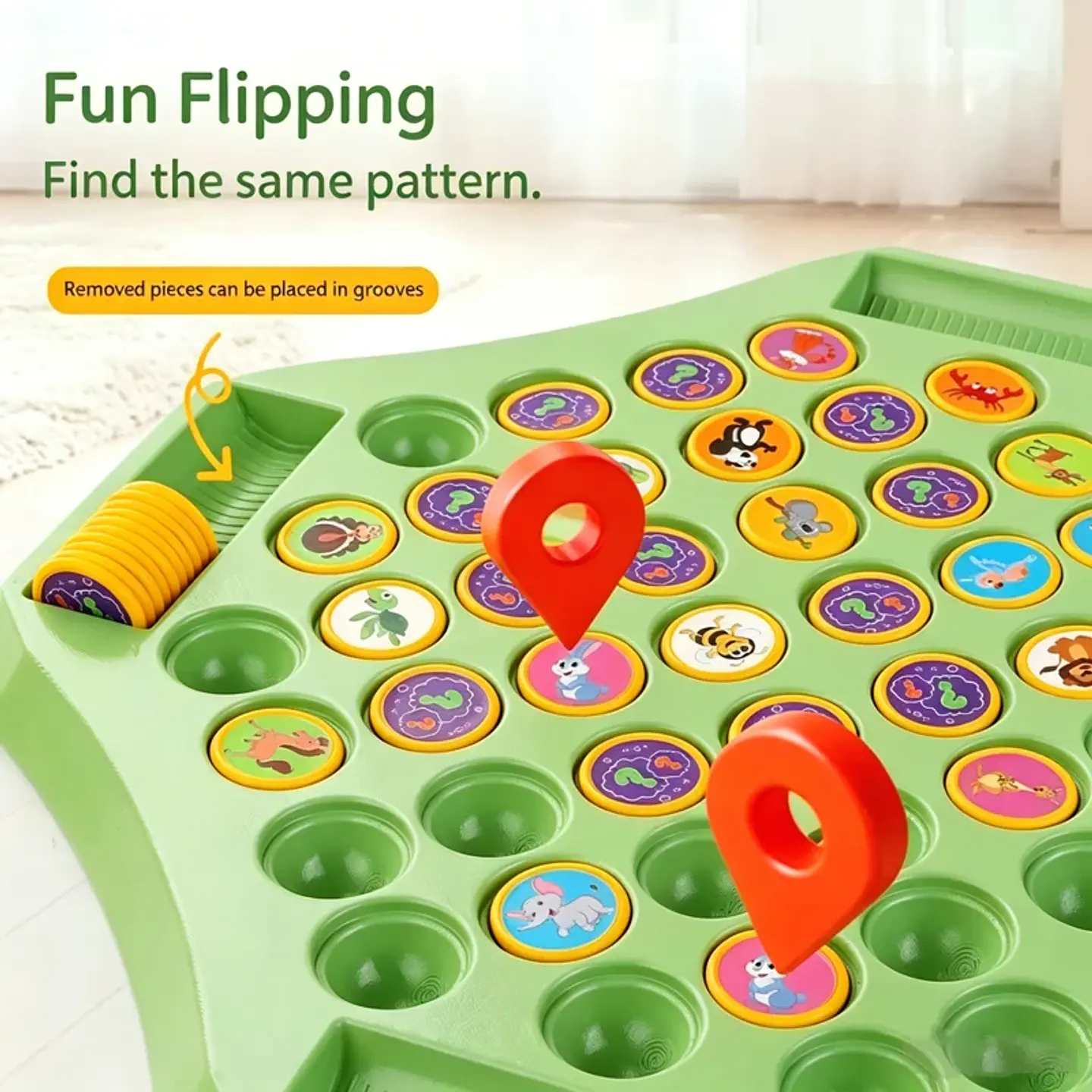 Kids Memory Board Game  Animal & Fruit Matching Card Game for 2–4 Players 3