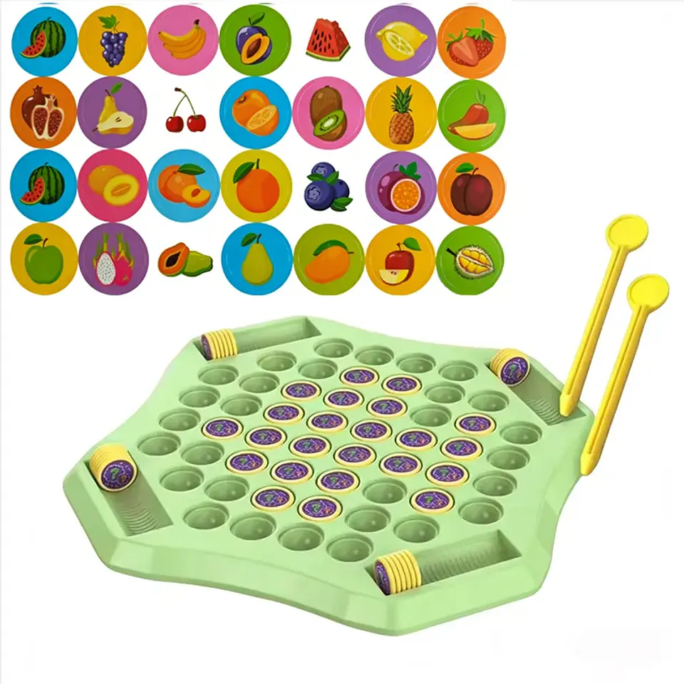Kids Memory Board Game  Animal & Fruit Matching Card Game for 2–4 Players 5