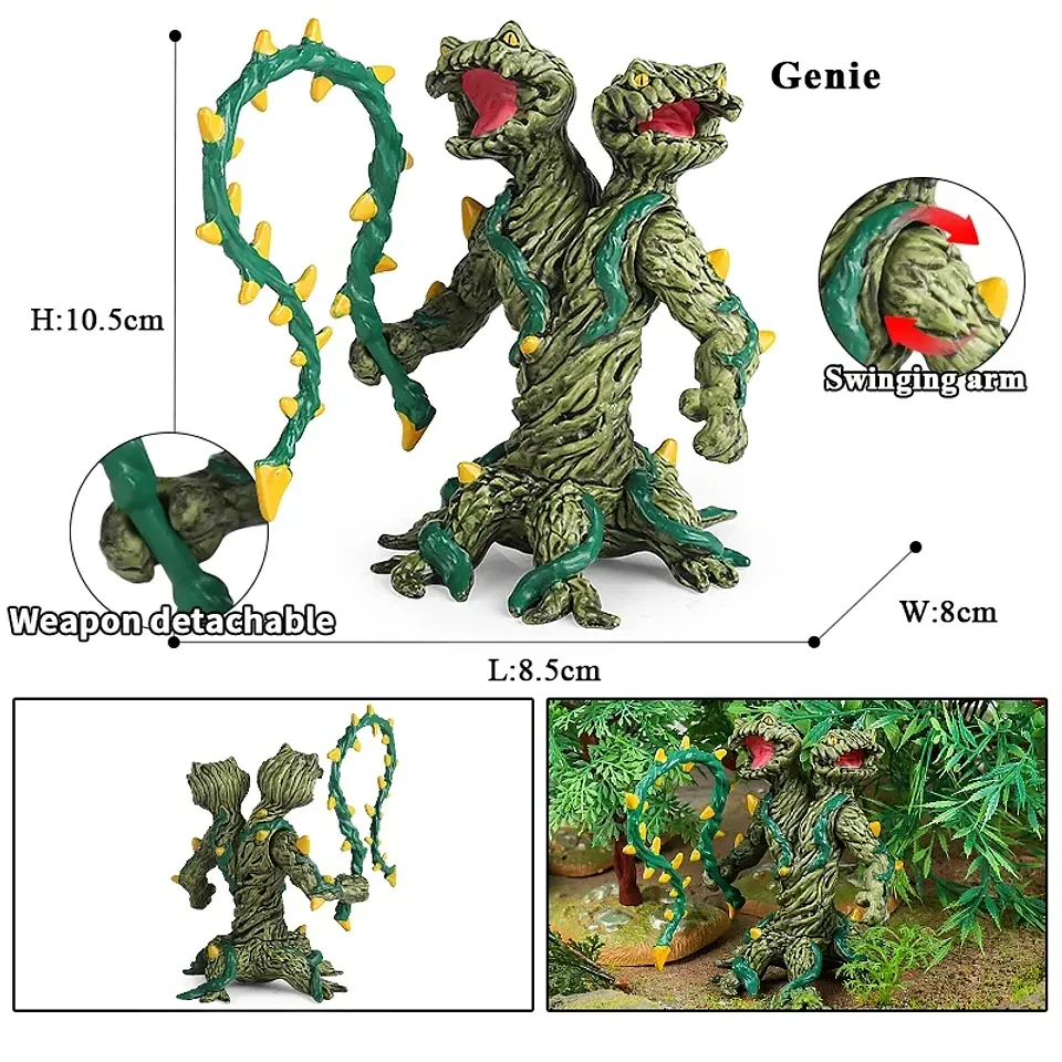 Oenux – Collection de figurines d'animaux en PVC pour enfants : créatures mythiques et dinosaures 5
