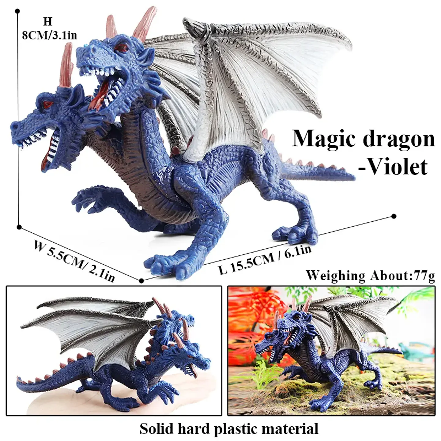 Oenux – Figurines de dragon et de phénix mythiques : modèles de créatures fantastiques en PVC pour enfants 5