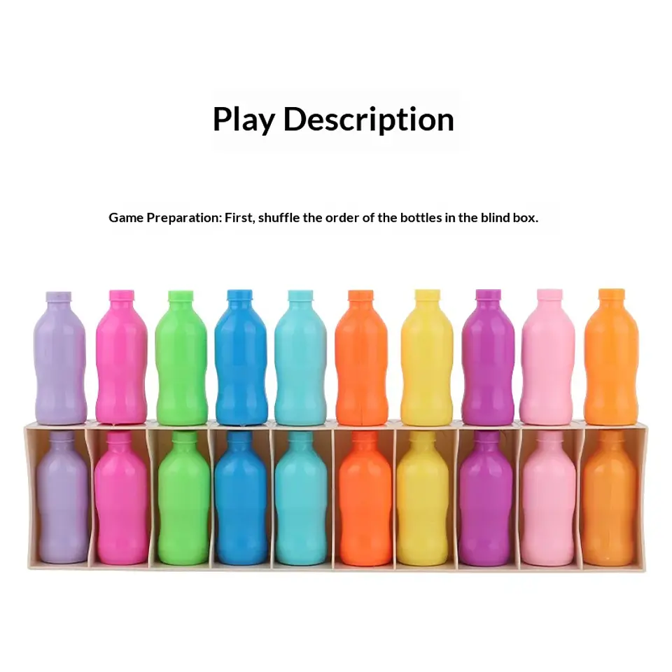 Color Memory Bottle Matching Game Educational Brain Training Toy for Kids 3