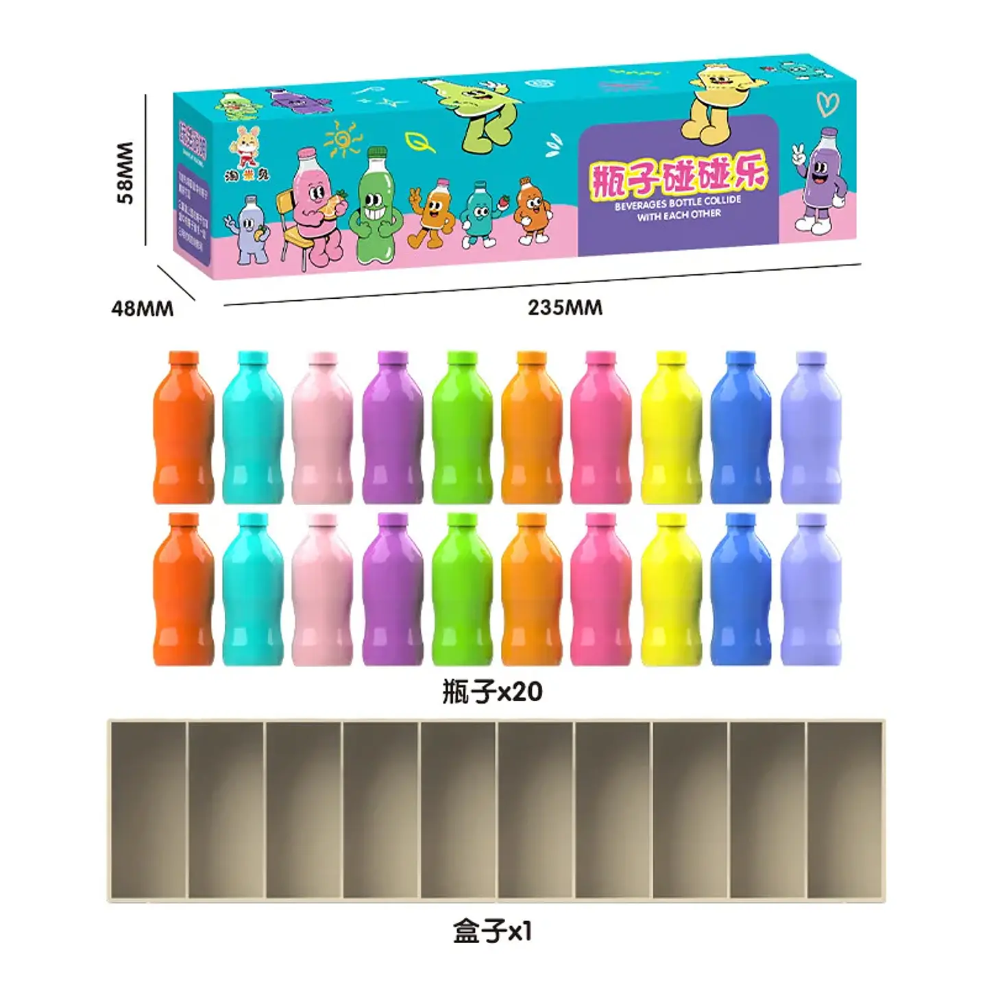 Color Memory Bottle Matching Game Educational Brain Training Toy for Kids 4